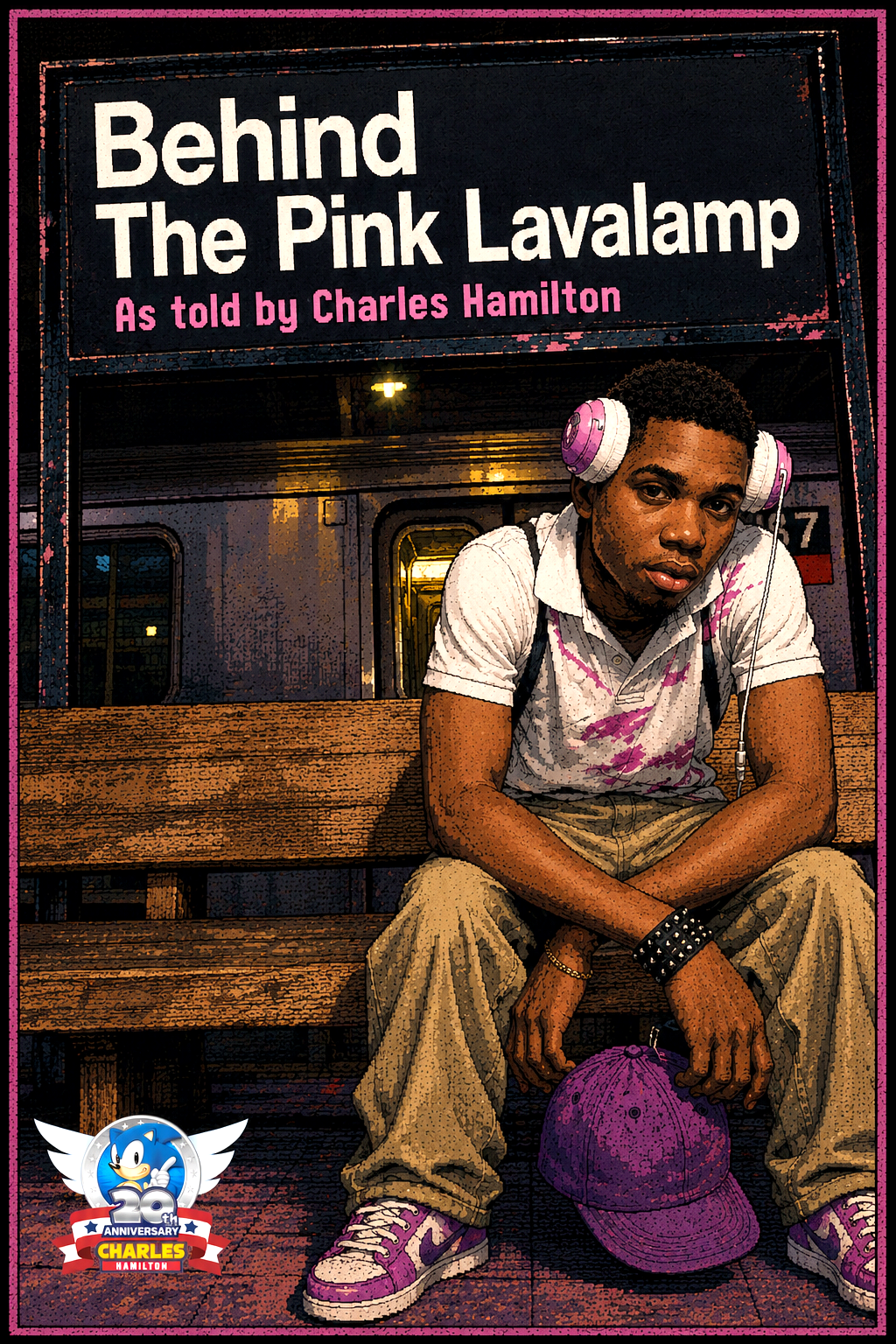 Behind The Pink Lavalamp comic cover featuring Charles Hamilton